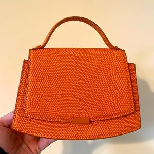 Zara orange mini bag with strap included